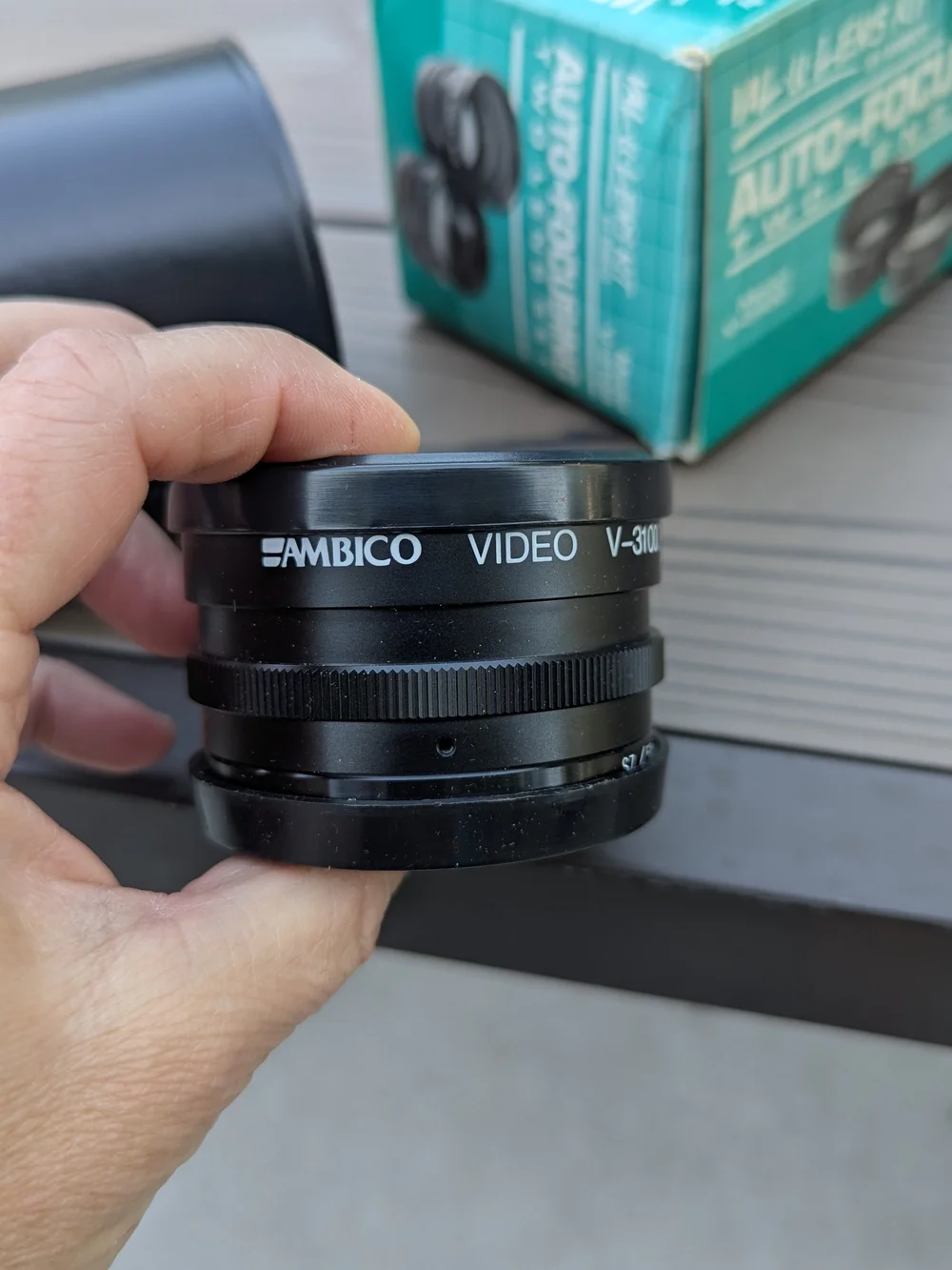 Ambico Val-U-Lens Kit (Model V-3100) featuring a 1.5X telephoto lens and a 0.5X